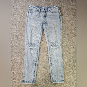 BKE Womens Jeans Blue Size 24 Stella Low Rise Slim Fit Ankle Skinny Cotton Blend